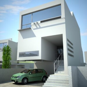 Modern Residential Villa – Editable 3D Max File-3