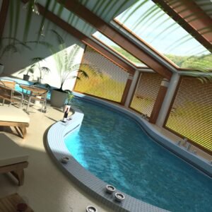 3D swimming pool model-1