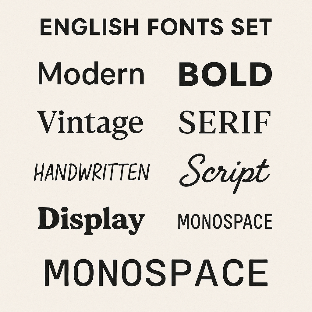 English font Collection-1