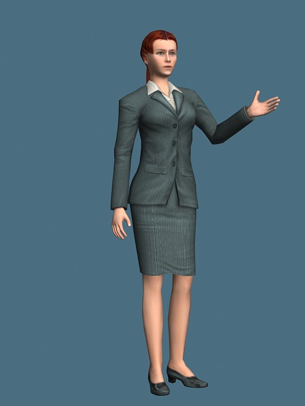 business04_f_highpoly Editable 3Ds Max Files for Character and Game Asset Design